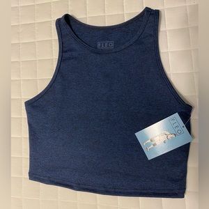 Fleo Tempo Crop M Iris Black BNWT